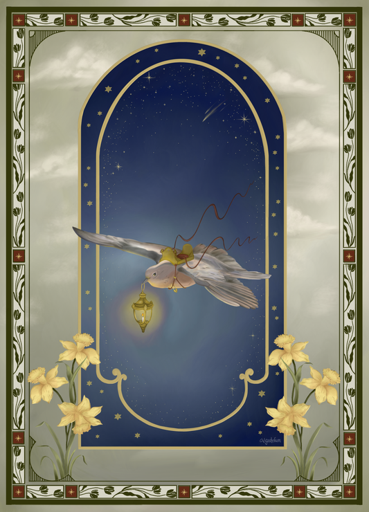 Pequeña llama encendida